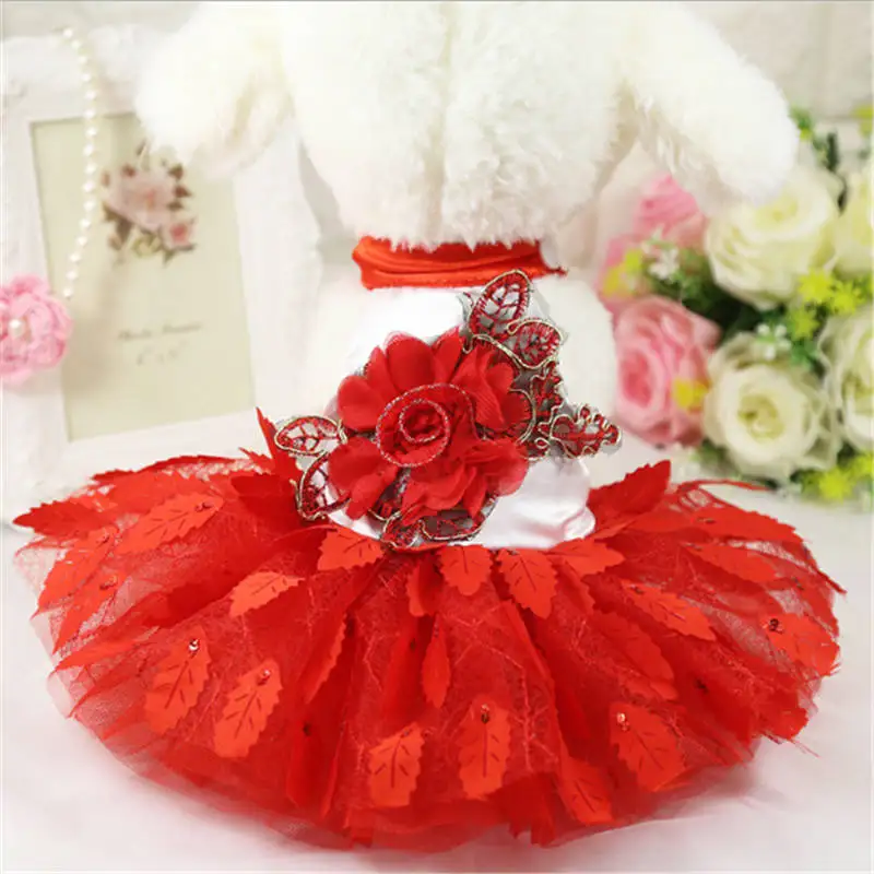

Fashion Dog Dress Pet Dog Clothes Princess Tulle Cat Dogs Dress For Small Medium Dogs Chihuahua Cat Pets Products