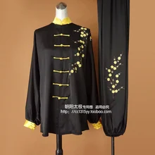 Customize Chinese Tai chi clothing taiji performance suit kungfu uniform short sleeves for men women boy girl kids children