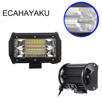 

ECAHAYAKU 2pcs Car-Sytling 5 inch led Work Light Bar 12V fog driving Lamp 72W 6000K Car flood Lamp Bulb for Motorcycle Headlight