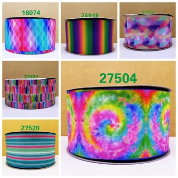 

Free shipping 50 yard per size ombre ribbon printed grosgrain ribbon 27520