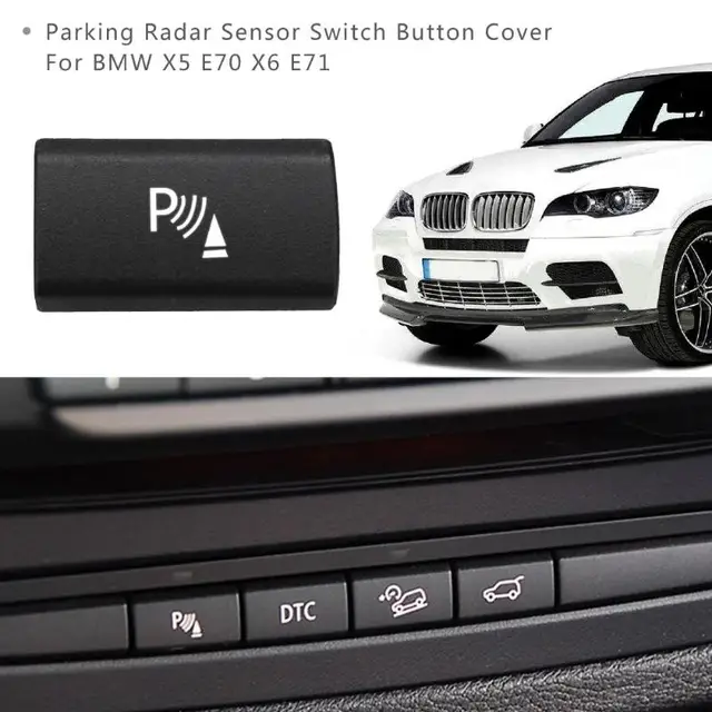 1 pcs parking capteur radar commutateur bouton couverture pour bmw