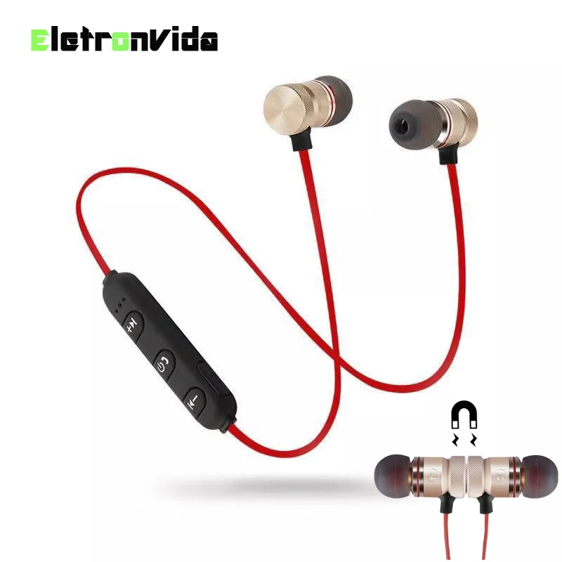 Металлические водонепроницаемые беспроводные наушники спортивные басы Bluetooth с