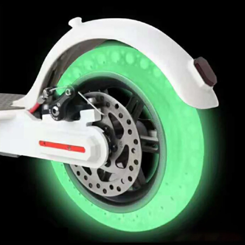 Ночь флуоресцентный скутер шины для Xiaomi Mijia M365 световой амортизатор двухколесные электрические скутеры скейтборды 8,5 дюймов колесо