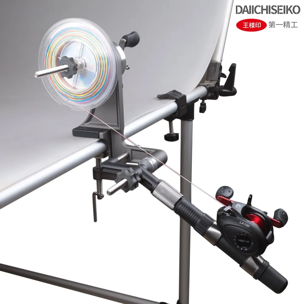 

DAIICHISEIKO Fishing Line Winder 5.5:1 High Speed Bobbin Winder for Fishing Reel Max Drag 3kg Reel Spool Spooler System Tackle