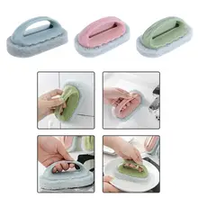 1 шт. многофункциональная губка Ластик щетка для ванны щетка для плитки чаша для умывания Чистая щетка Губка аксессуары для ванной комнаты кухонная Чистящая Щетка