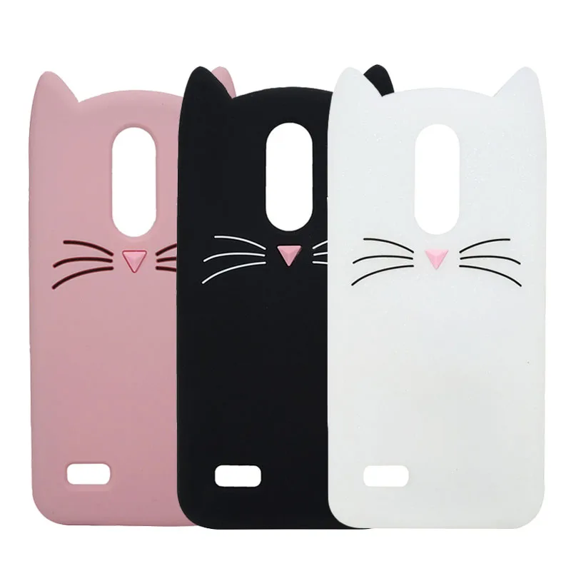 

Soft TPU Pattern Case For LG K8 2017 Ultra Slim Cover Protective Shell 3D Cartoon Silicone Kitty Cat Phone Cases For LG K10 2017