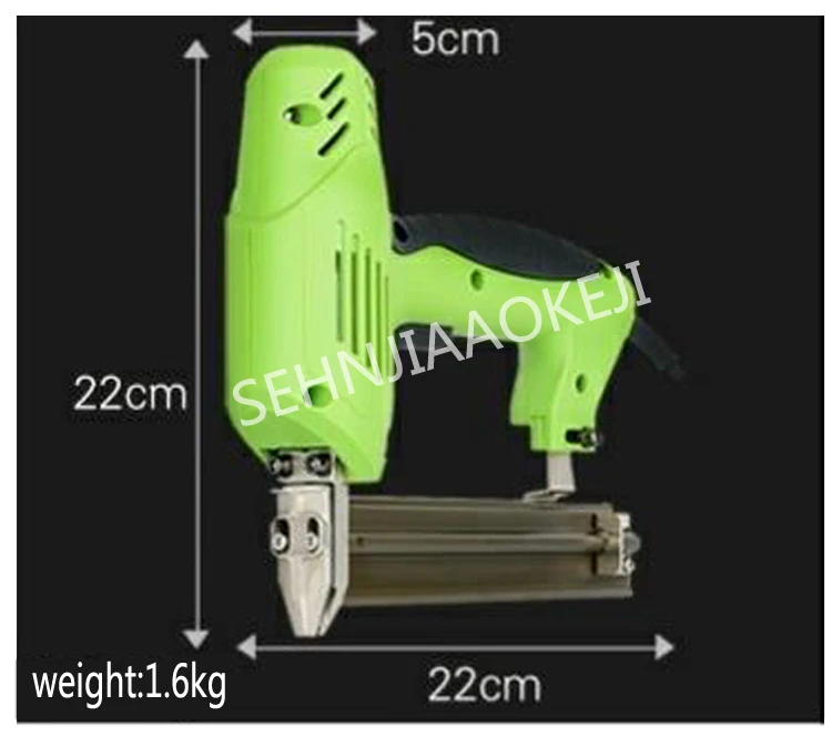F30422 электрический ногтей Пистолет двойного назначения гвоздя ружье Электрический обрамление staples прямые ружье ногтей Плотницкие