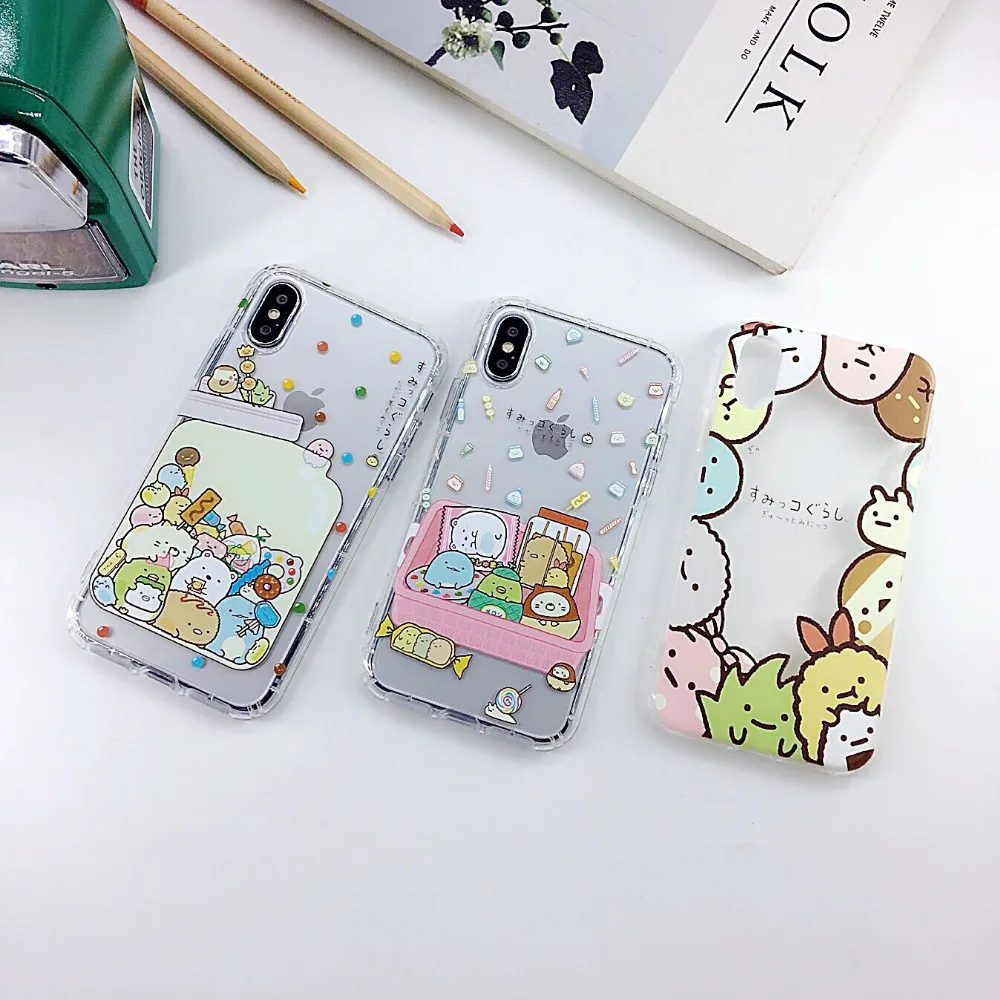 Чехол Marchcover Japan Сумико гураши окрашенный чехол для iphone 11 pro XR X XS MAX мягкий