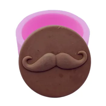 

Moustache Design Soap Molds Mould Round Silicone Mold for Handmade Soap Making