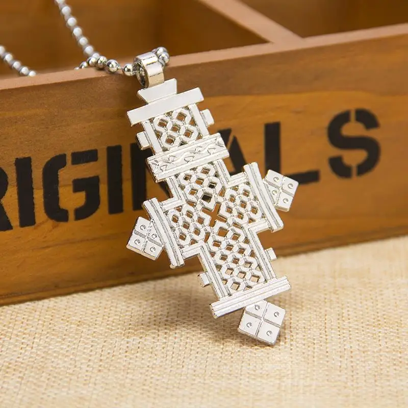 Limited Collares Big Color Cross Pendant Necklaces Chain Plated Filled