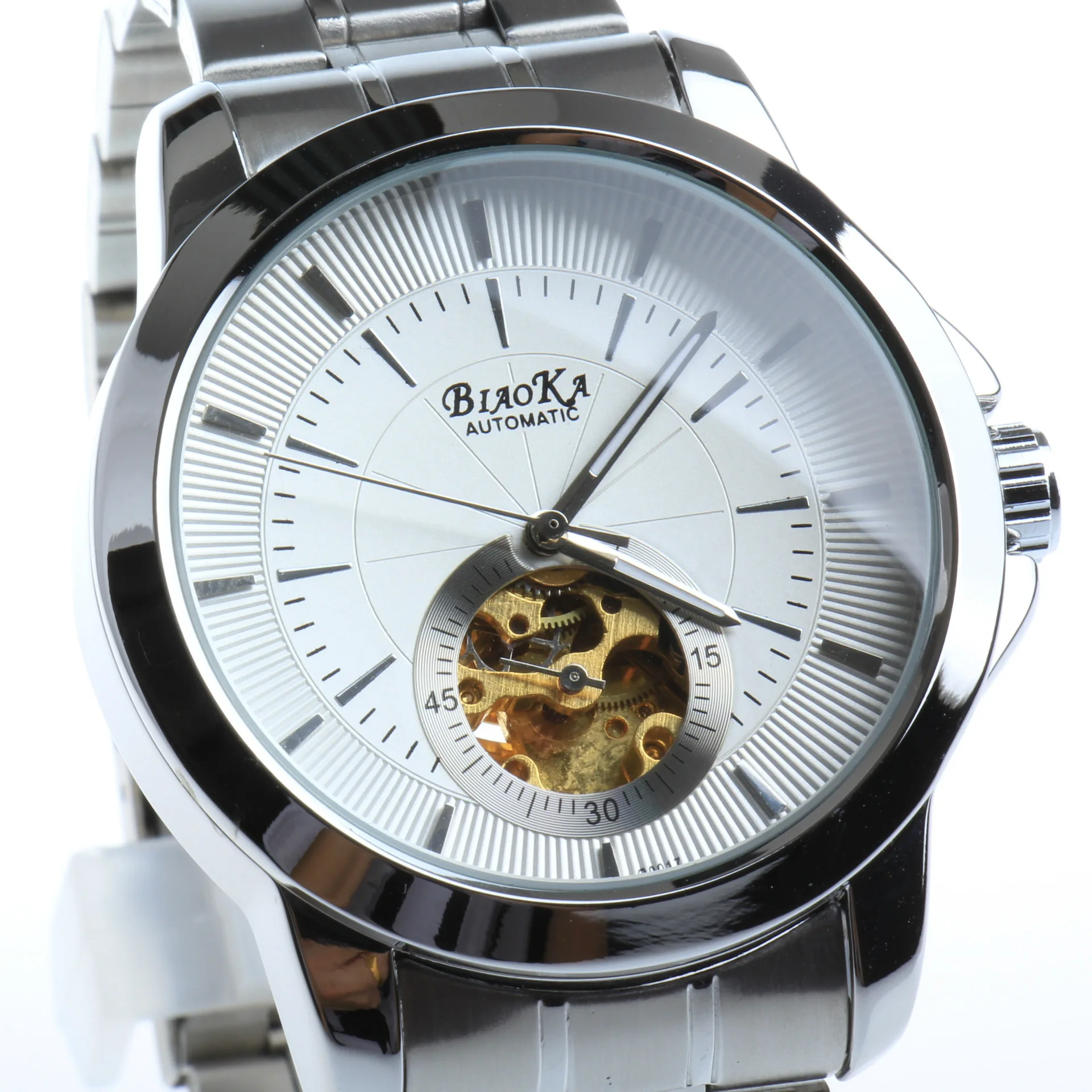 Top Brand Luxury Transparent Gold Watch Men Watches Relogio Male Casual Watch Montre Homme Mechanical Skeleton