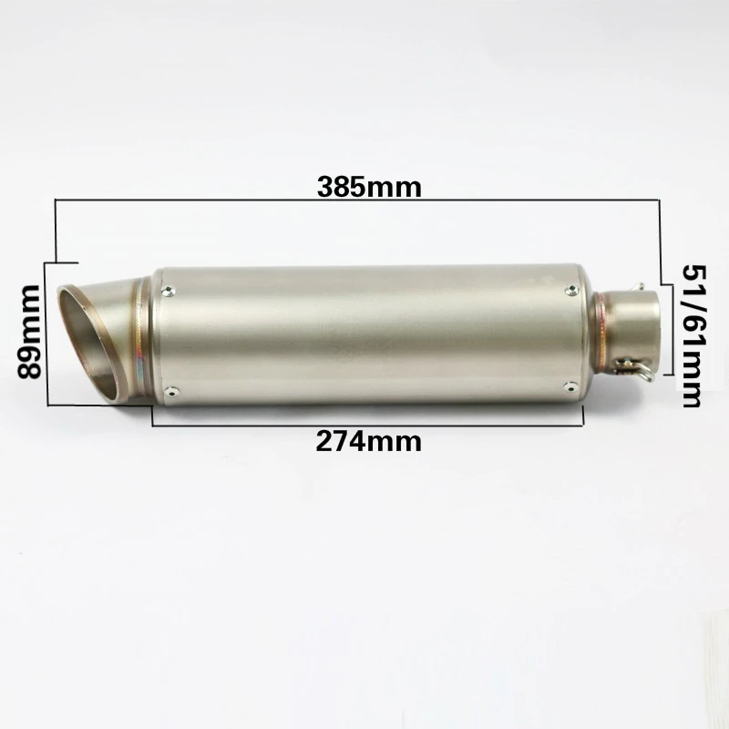 51 мм/61 мм Универсальный мотоцикл SC GP гоночный проект выхлопная труба глушитель длинная труба из нержавеющей стали спортивный мотоцикл CBR1000 R6
