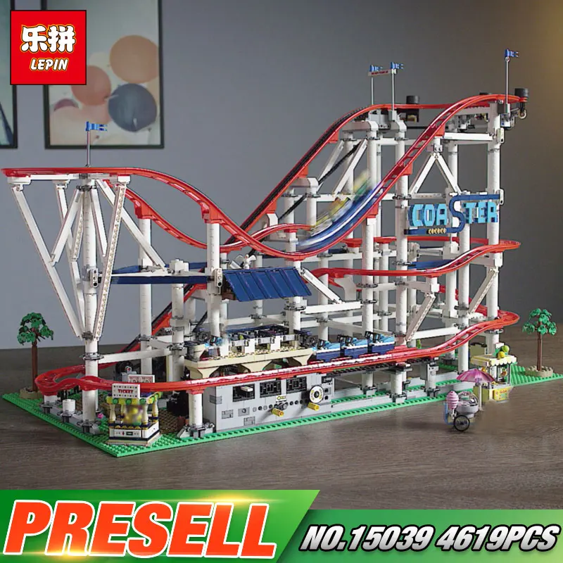 

Lepin 15039 Building Series Compatible With 10261 roller coaster Buidling Blocks Bricks Kids Toys Collectable Gift Model
