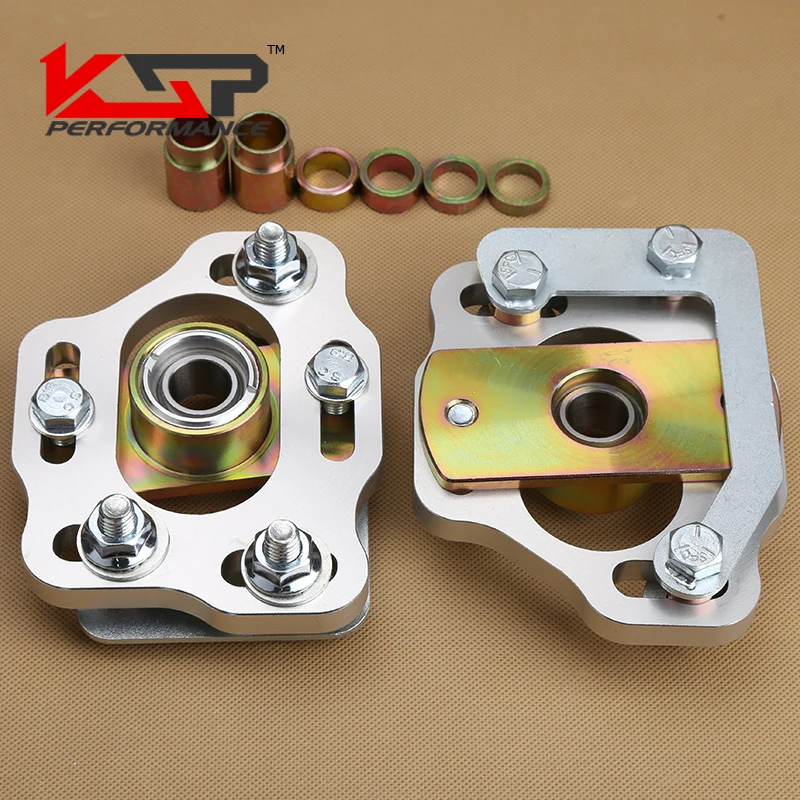 Kingsun Front Pillow Ball Upper Strut Mounts Plate Camber Caster Plates