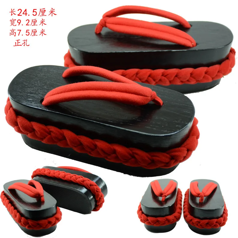 Женская обувь в японском стиле; Oiran Tayu; 3 ноги; Koma Geta Clog; шлепанцы для костюмированной вечеринки; обувь для костюмированной вечеринки; Новинка; A69 - Цвет: 13