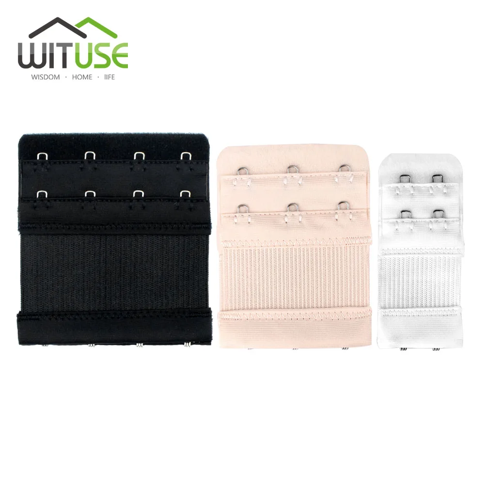 

Flexible Women Bra Extension Clip On Strap Elastic 2 Rows Underwear Extender Replacement Clasp Sewing Tool Intimates Accessories