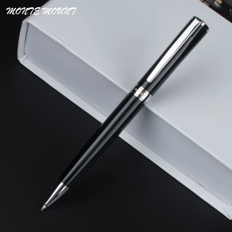 Luxury Rollerball Pen Classic Short Wrist Pen Silver Steel Limited Edition Pen 