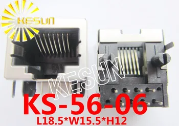 

100PCS x RJ45 56 Open Shield type 8P8C 8Pin Metal PCB Right Angle Modular Female Network Socket LAN Connector