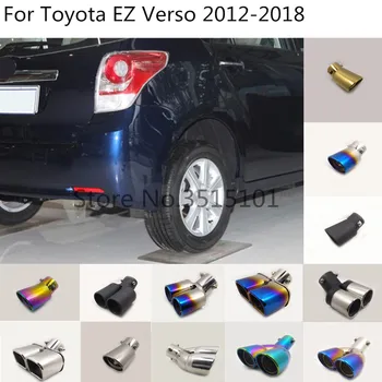 

car body styling cover muffler pipe outlet dedicate exhaust tip tail 1pcs For Toyota EZ Verso 2012 2013 2014 2015 2016 2017 2018