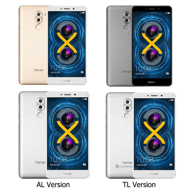 Официальная глобальная память Honor 6X 3g ram 32G rom мобильный телефон 4G LTE 5,5 дюймов 1920x1080P 3340 мАч Fringerprint ID металлический корпус