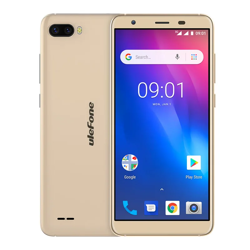 Ulefone S1 телефон смартфон телефоны смартфоны 1 Гб+ 8 смартфон 5.5 дюймов Android Go edition двойной камера 3g уход за кожей лица разблокированный мобильный телефон - Цвет: Золотой