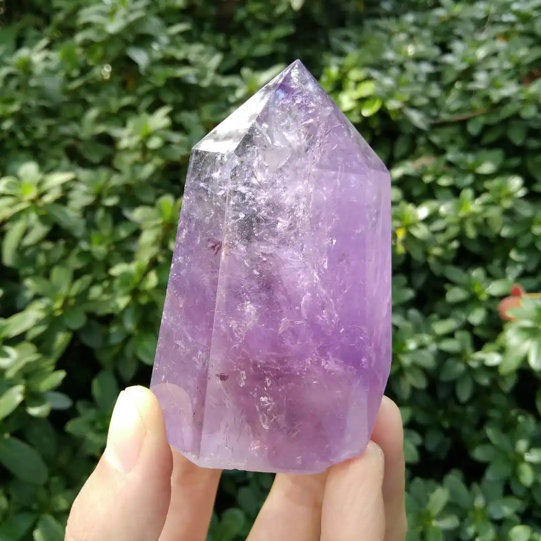 

Natural Ametrine Wand Crystal Amethyst Ametrine Point Reiki Healing Crystal Quartz Wand Gift Chakra Meditation Home Decor.