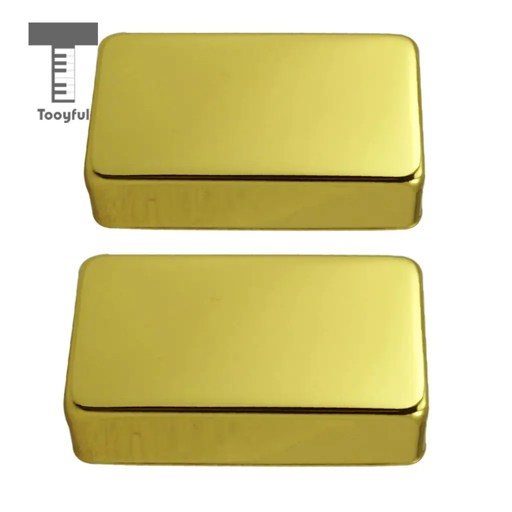 Tooyful 2 Pcs Sealed Closed Double Coil Humbucker Pickup Cover for Electric Guitar Parts