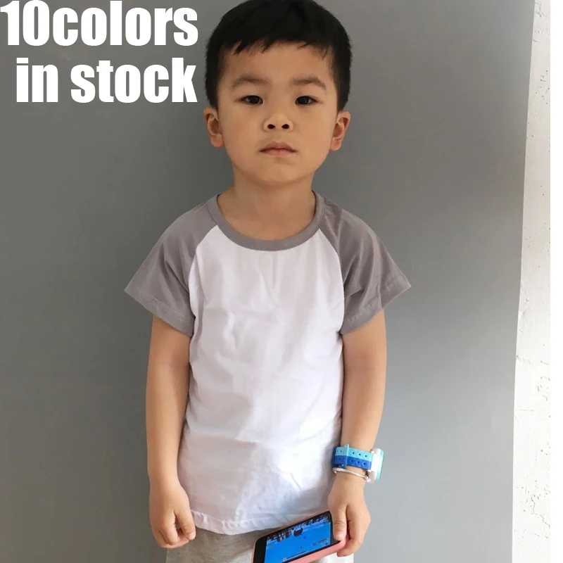 children grey blank raglan t shirts girl raglan tees toddler girl