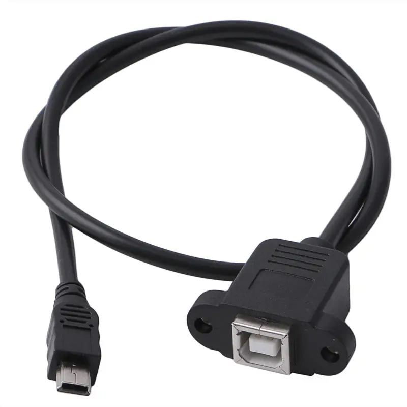 Монтажный кабель для панели принтера + винт Mini USB 5 Pin Male к 2 0 B Jack Female|Кабели