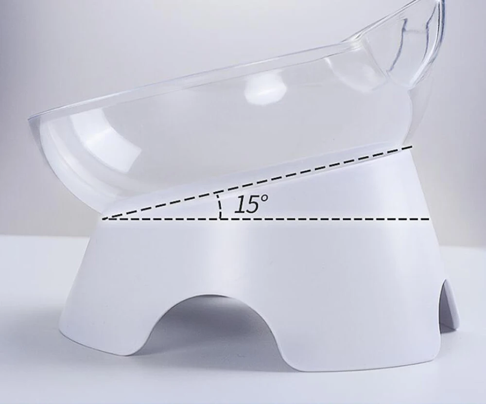 13 см* 8 см регулируемая прозрачная+ белая собачья кошка пластиковая миска для щенков кошек пища медленная кормушка для домашних животных питание для кошек корм для собак 400gE