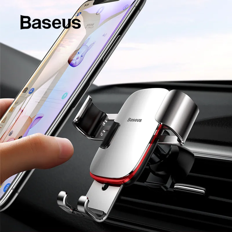

Baseus Universal Gravity Car Phone Holder Air Vent for iPhone Redmi Note 7 Support Smartphone Clip Mount Holder Stand