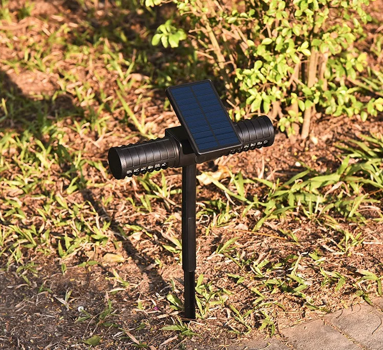 Luzes do Jardim Villa ao ar ao ar Livre Luz à Prova Solar Inseto Assassino Dwaterproof Água Villa Mosquito Repelente Gramado Luzes Inserção 5 Lâmpadas solares