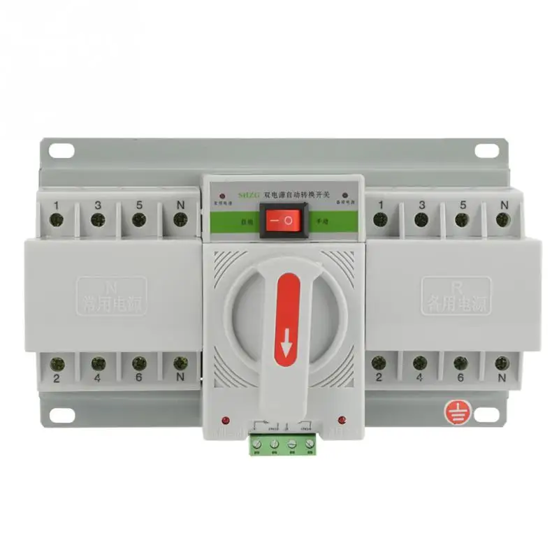 

Transfer Switch 220V 63A 4P Mini Dual Power Automatic Transfer Switch Circuit Breaker