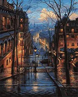 

MaHuaf-X1561 Rome At Dusk painting by numbers cuadros decoracion wall art picture for living room