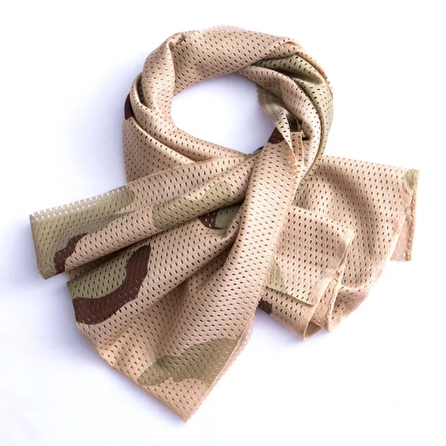 Tactical Camouflage Scarf Military Army SWAT Mesh Shawl Scarf Airsoft