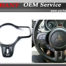 Автомобильный Стайлинг из углеродного волокна внутренняя отделка Подходит для 2008-2012 Lancer Evolution X EVO 10 Coltspeed стиль крышка рулевого колеса