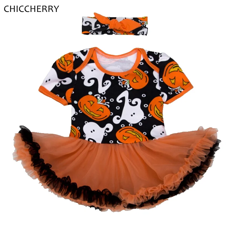 YJM Baby Skirt Set Clothes for 0-24 Months Newborn Romper Tops Tulle Tutu Skirt Halloween Costume Outfits Set