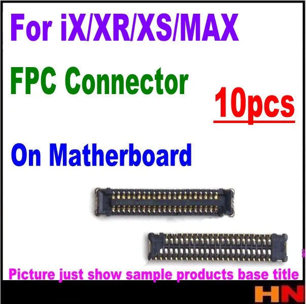10 шт. для iphone X XR XS MAX FPC гибкий зажим разъем материнской платы Материнская плата ЖК