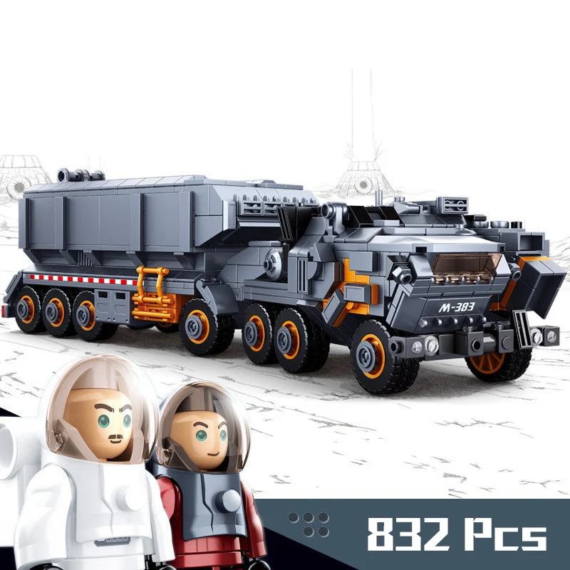 

832Pcs Movies Wandering Earth Carrier Truck Model Building Blocks Compatible Legoings Technic Educational Bricks Toy Boy Gifts