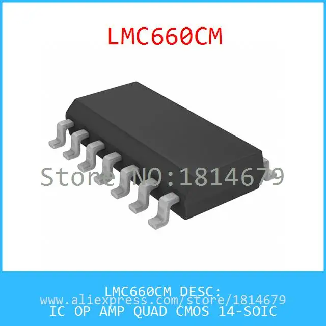 Бесплатная Доставка 1 Шт./лот LMC660CM IC OP AMP QUAD CMOS 14-SOIC 660 LMC660 |