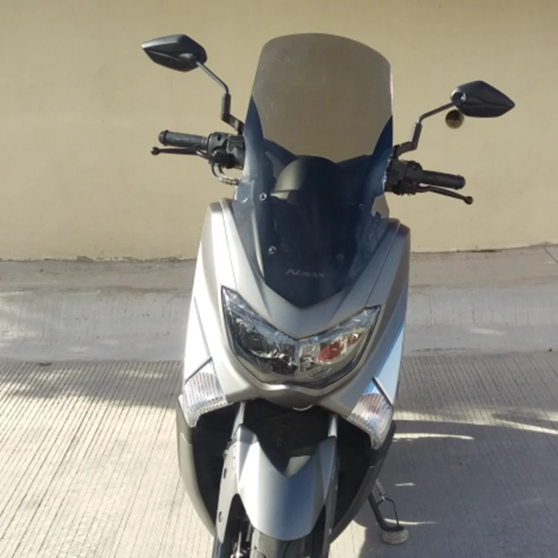

For Yamaha 16-18 NMAX155 NMAX 155 Modified Motorcycle Windshield scooter Steel solidification WindScreen Brown Wind Deflectors
