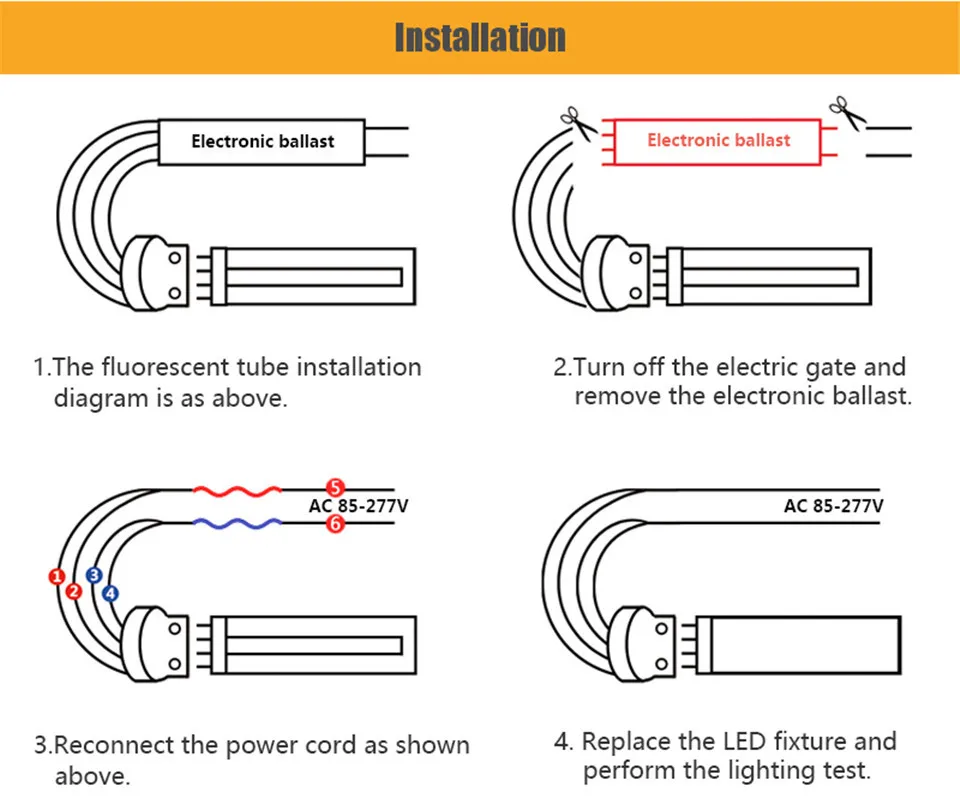 180 градусов светодиодный 2g7 Светодиодный лампочки переменного тока 220V 110V балластный обходной ультратонкое естественное освещение CRI> 80 6W 8W 12W PL светодиодный светильник 2G7