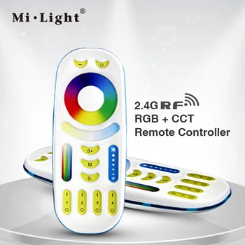 

Milight RGBWW RGB+CCT Remote controller 2 in 1 Full touch 4-zone group control for RGB+CCT led bulb series