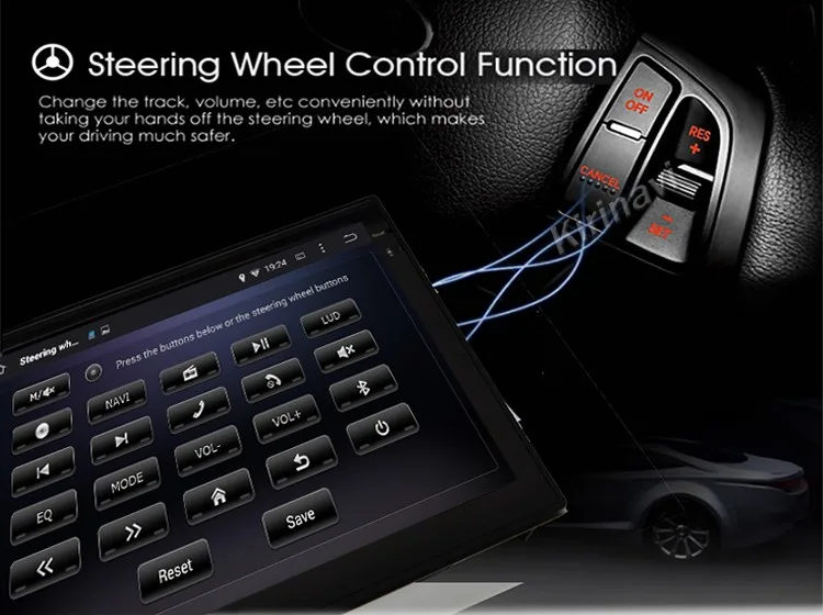 Clearance KiriNavi Android 7.1 car stereo for Peugeot 5008/3008 2009+ car DVD player navigation GPS touch screen DVD Mp3/Mp4 player video 10