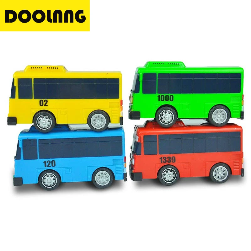 

One Piece Oyuncak Tayo Bus Little Bus Scale Model Miniature Bus Mini Plastic Babies Toy Car Children's Toys / Birthday Gifts