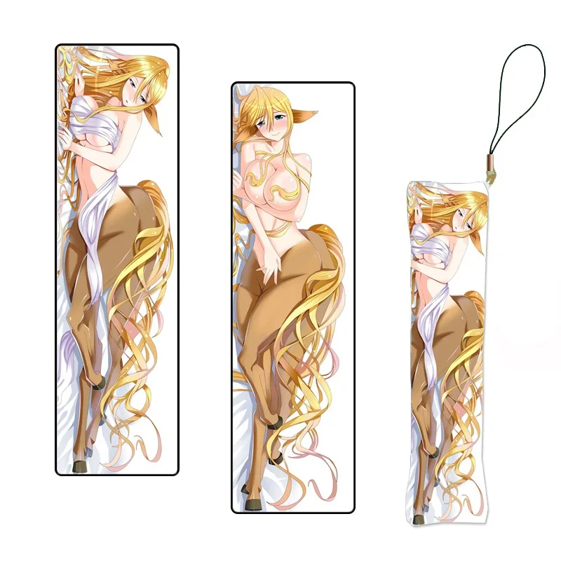 

Custom Made Anime Mini Dakimakura Hanging Ornament Monster Musume Centorea Print Pillow Keychain Phone Strap Gift