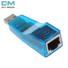 USB 2,0 к локальной сети RJ45 коммутатора Ethernet 10/100 Мбит/с сетевая карта адаптер для Win7 для Win8 для планшетный ПК с системой андроида ПК синий