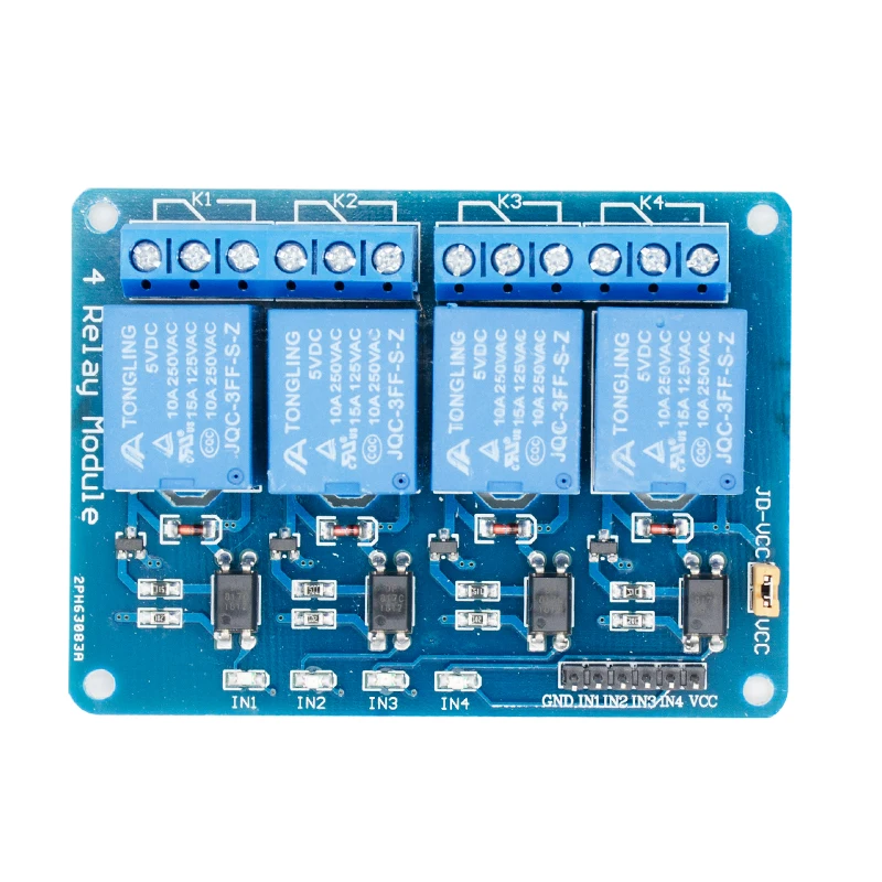 5 V 4 Channel Relay Board Module optocouple DEL pour Arduino PIC ARM AVR X5L9 