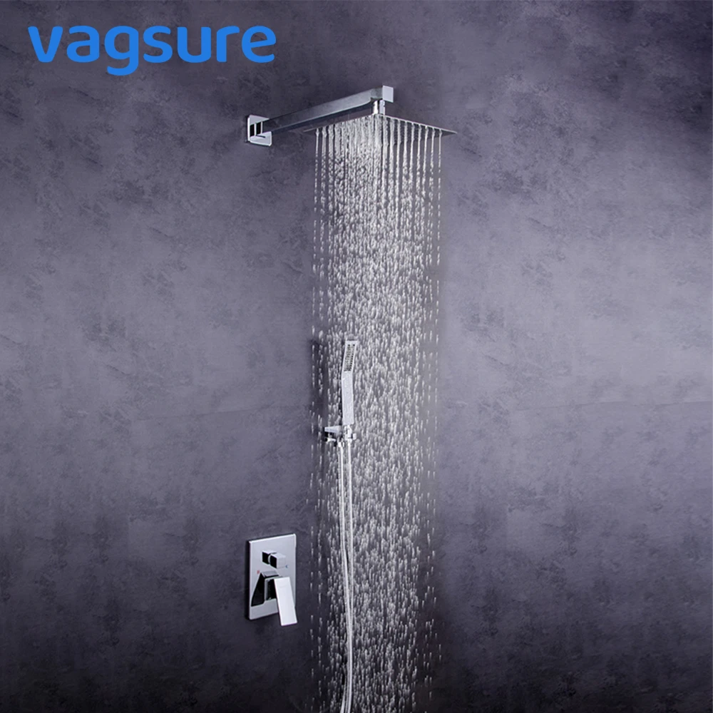 Vagsure Bathroom Shower Faucet Set Bathtub Faucets Mixer Tap Bath Shower System Taps Waterfall Shower Head Mixer Torneira Tap