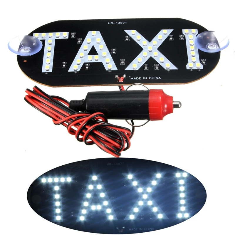 New 12V 45 LED Car Taxi LED Neon Board Light Windscreen Cab Indicator